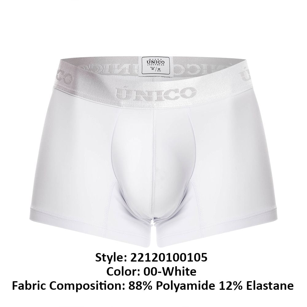 Unico 22120100105 Cristalino M22 Trunks White Plus Sizes