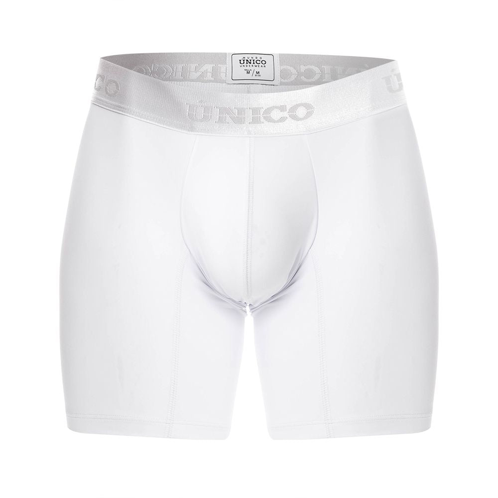 Unico 22120100201 Cristalino A22 Boxer Briefs White Plus Sizes