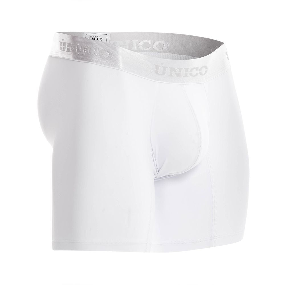 Unico 22120100201 Cristalino A22 Boxer Briefs White Plus Sizes