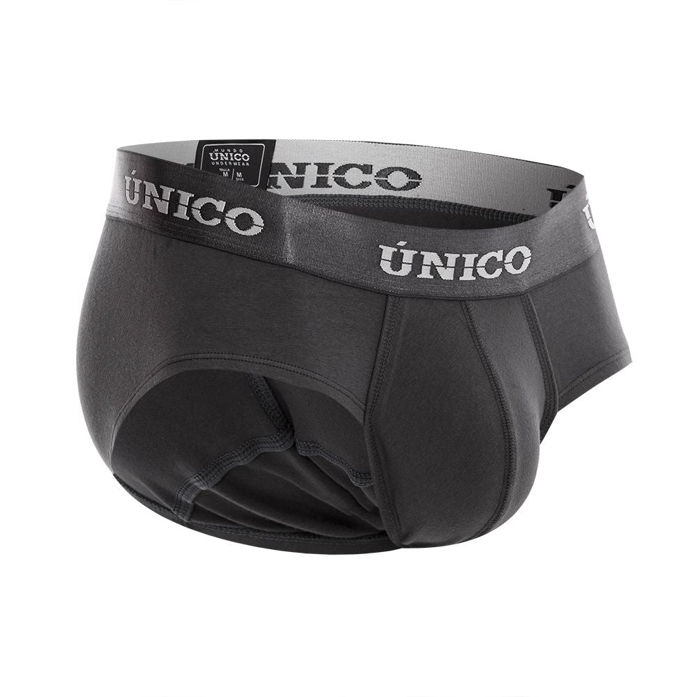 Unico 22120201104 Asfalto A22 Briefs Dark Gray Plus Sizes