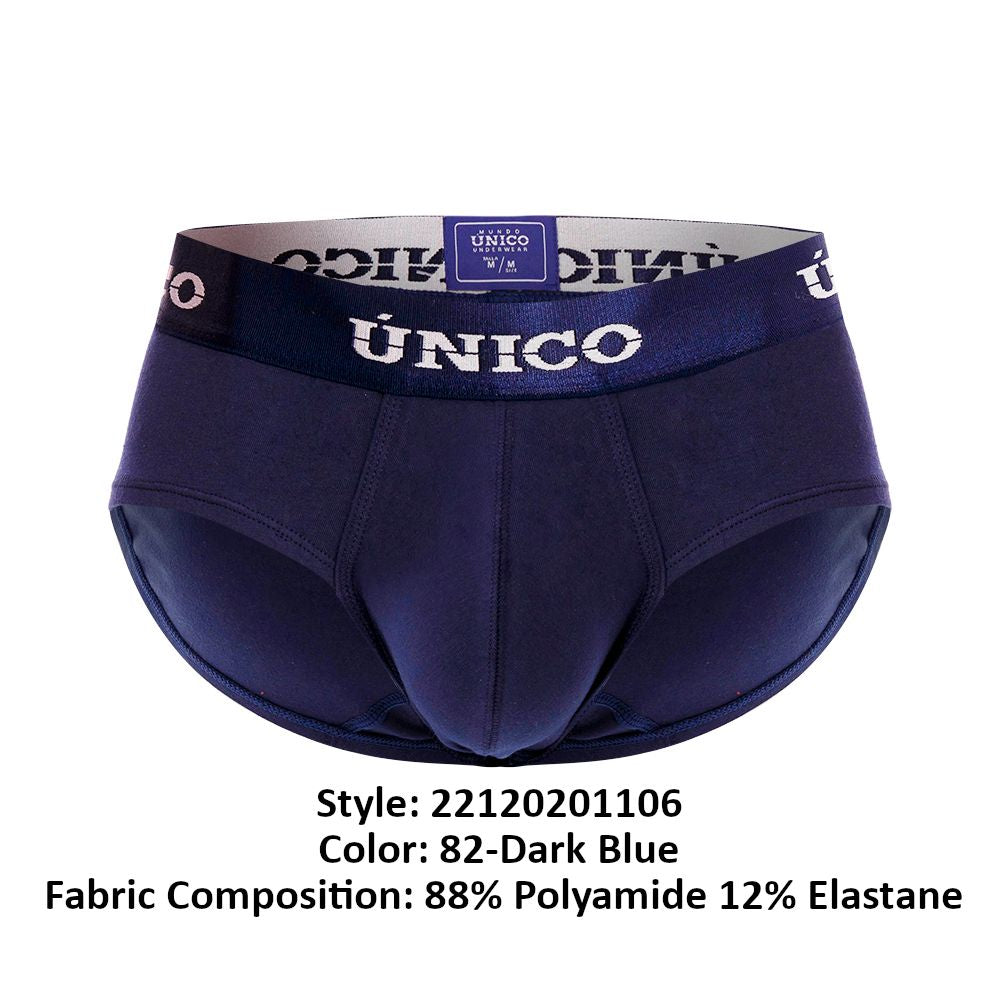Unico 22120201106 Profundo M22 Briefs Dark Blue Plus Sizes