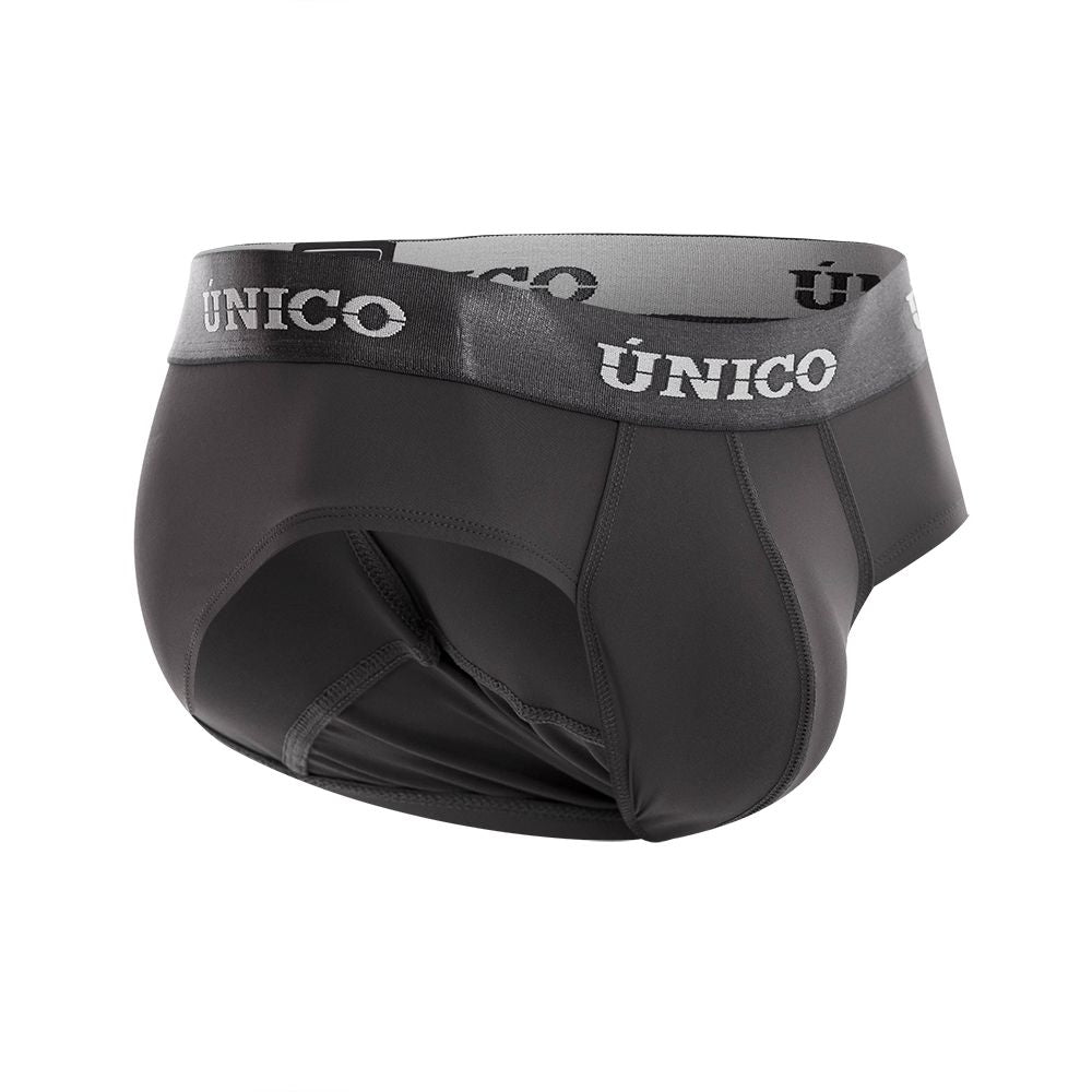 Unico 22120201108 Asfalto M22 Briefs Dark Gray Plus Sizes