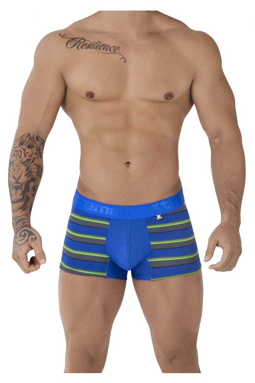 Xtremen 51475C Microfiber Athletic Trunks Blue