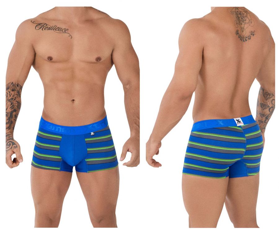 Xtremen 51475C Microfiber Athletic Trunks Blue