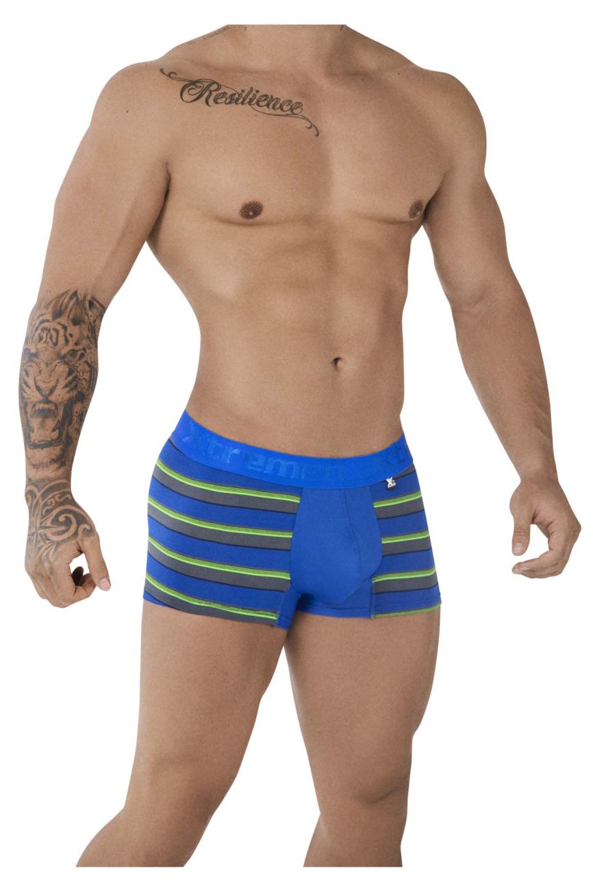 Xtremen 51475C Microfiber Athletic Trunks Blue