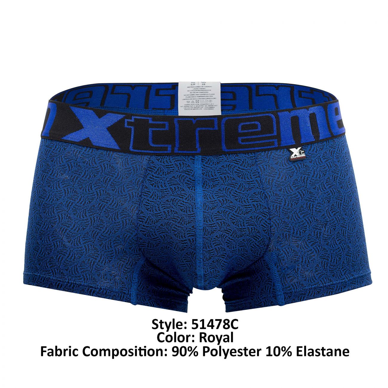 Xtremen 51478C Microfiber Jacquard Trunks Royal