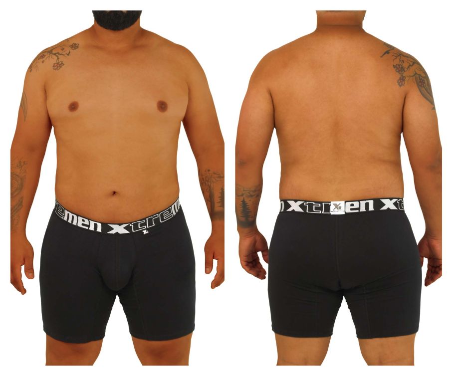 Xtremen 70001 Essential Boxer Black Plus Sizes