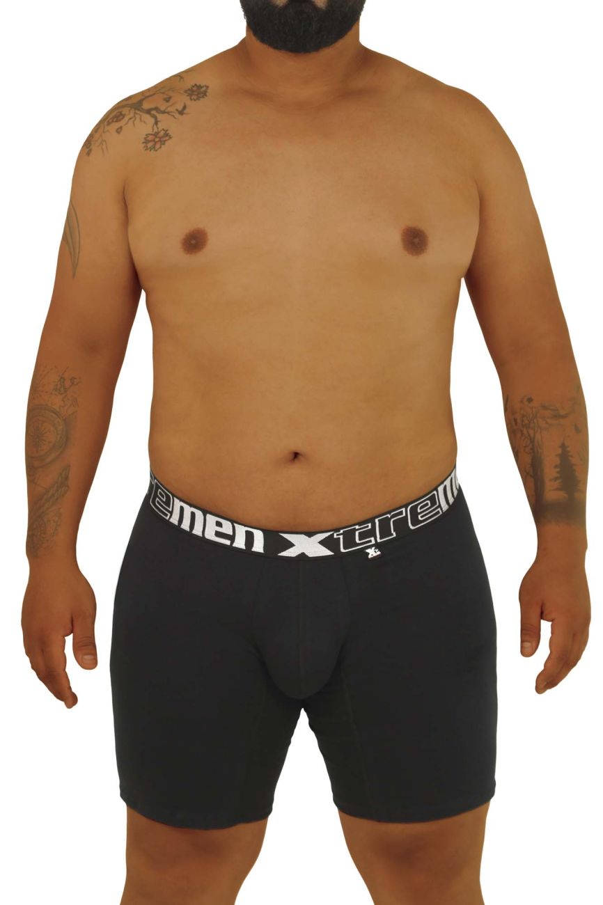 Xtremen 70001 Essential Boxer Black Plus Sizes