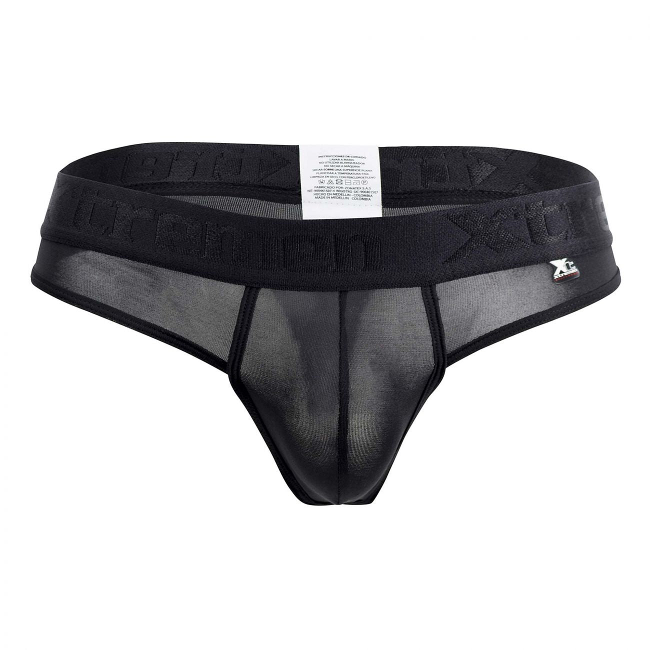 Xtremen 91031-3 3PK Piping Thongs Black White Gray