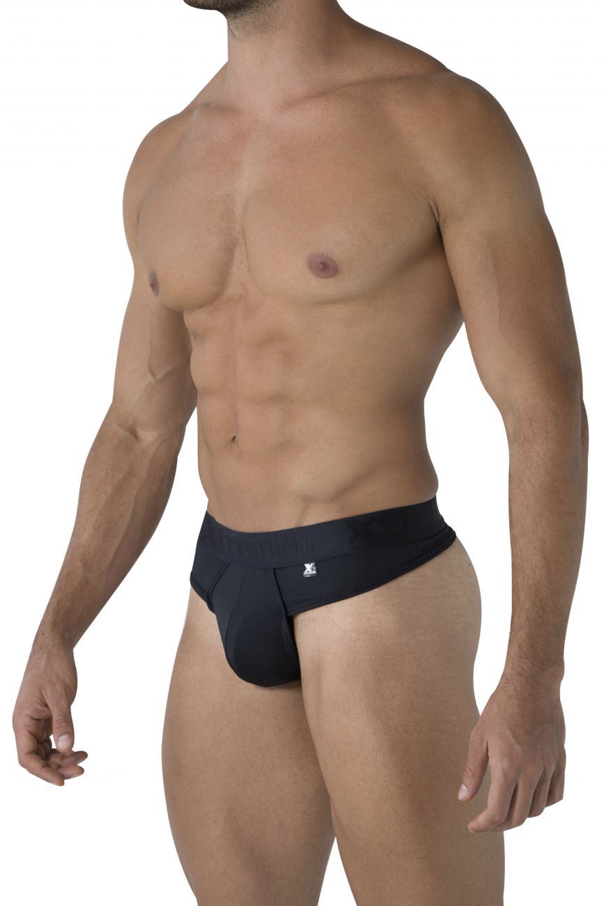 Xtremen 91031-3 3PK Piping Thongs Black White Gray