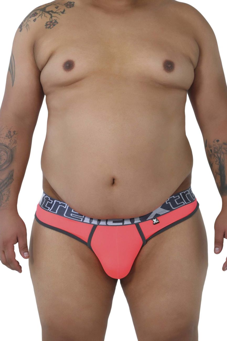 Xtremen 91031X-3 3PK Thongs Green-White-Fuchsia Plus Sizes