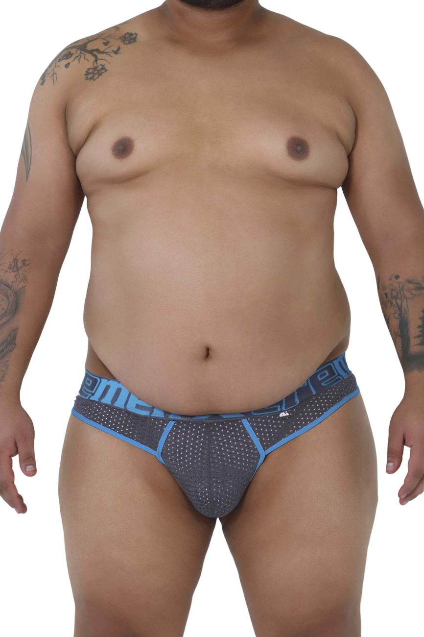 Xtremen 91036X-3 3PK Thongs White-Gray-Blue Plus Sizes