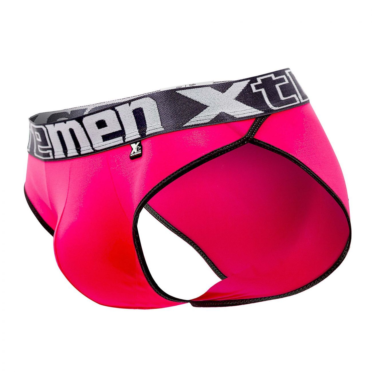 Xtremen 91053-3 3PK Briefs Fuchsia-Green-Fuchsia