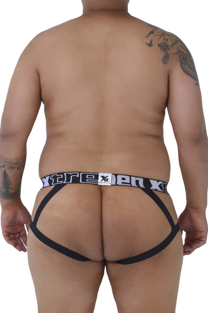 Xtremen 91054X-3 3PK Jockstrap Petrol-Fuchsia-Petrol Plus Sizes