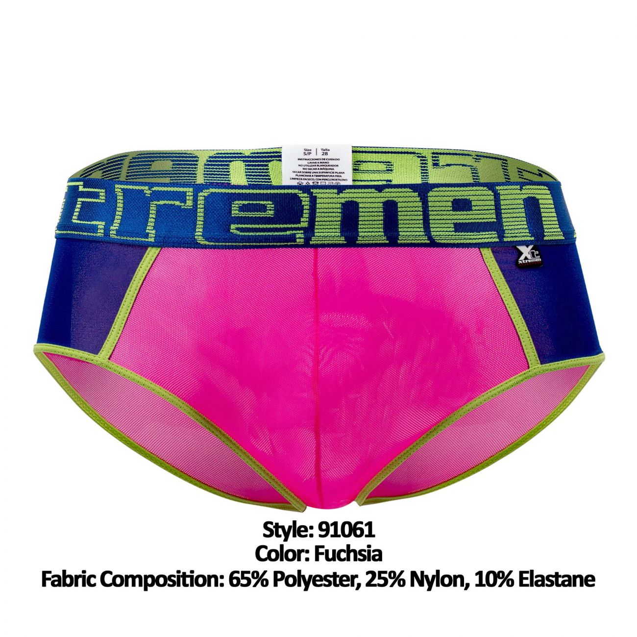Xtremen 91061 Peekaboo Mesh Briefs