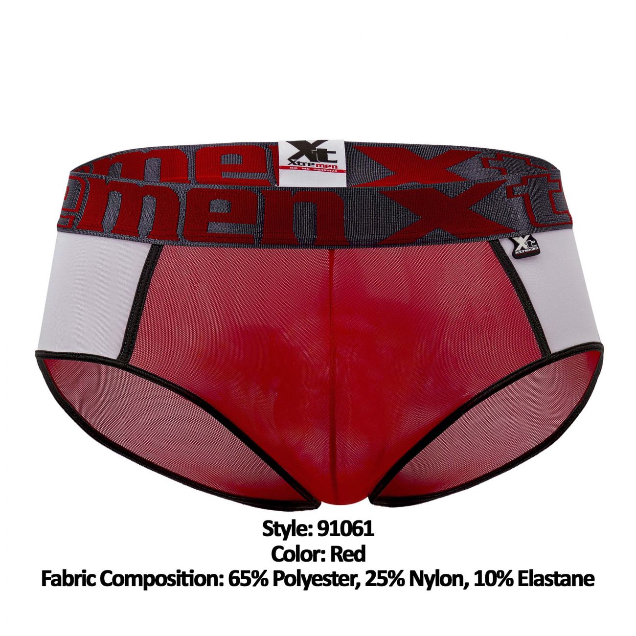 Xtremen 91061 Peekaboo Mesh Briefs