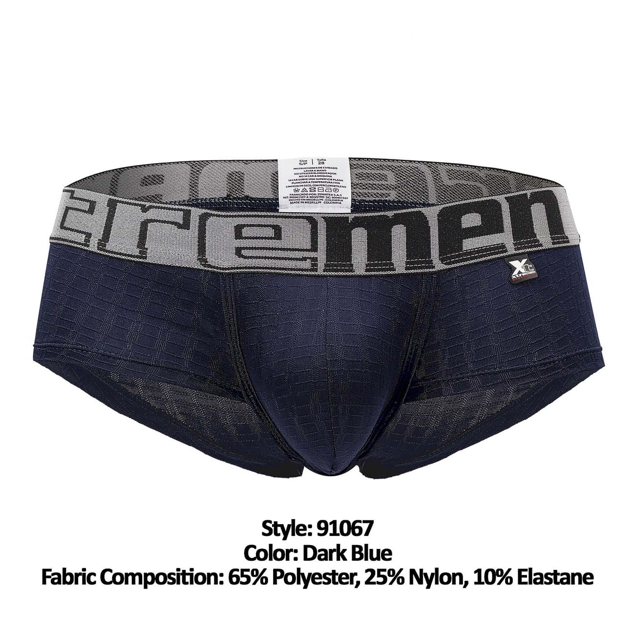 Xtremen 91067 Geometric Jacquard Briefs