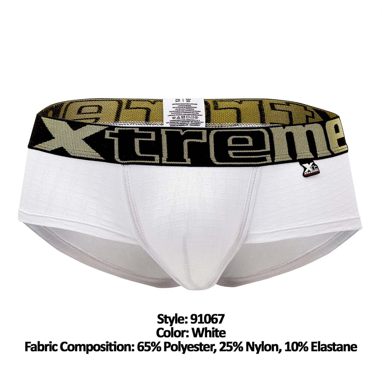 Xtremen 91067 Geometric Jacquard Briefs