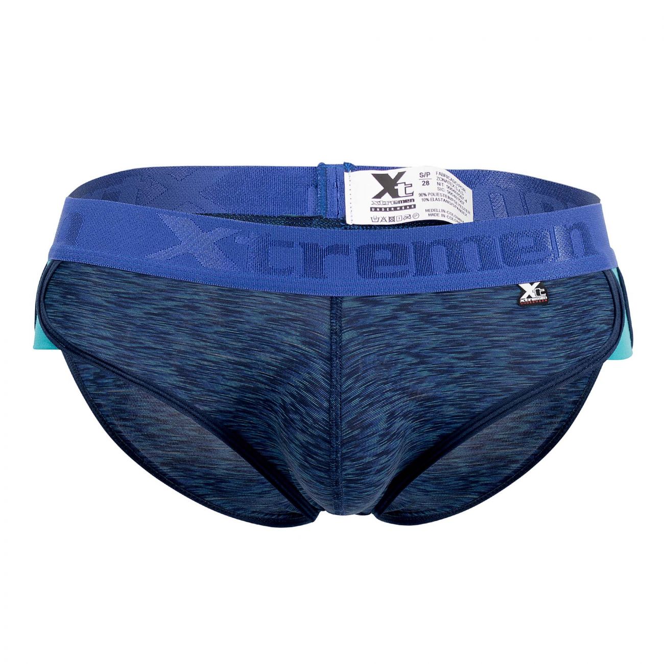 Xtremen 91071 Microfiber Sports Briefs Dark Blue