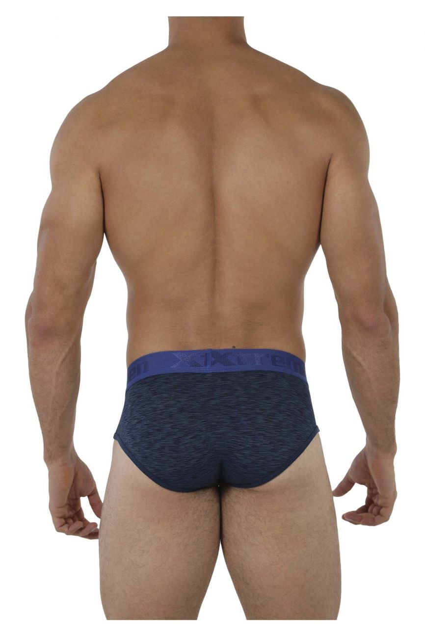 Xtremen 91071 Microfiber Sports Briefs Dark Blue