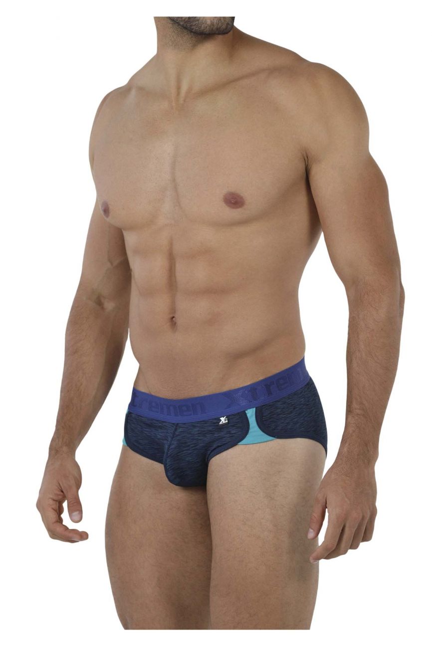 Xtremen 91071 Microfiber Sports Briefs Dark Blue