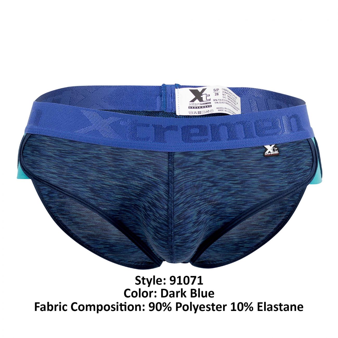 Xtremen 91071 Microfiber Sports Briefs Dark Blue