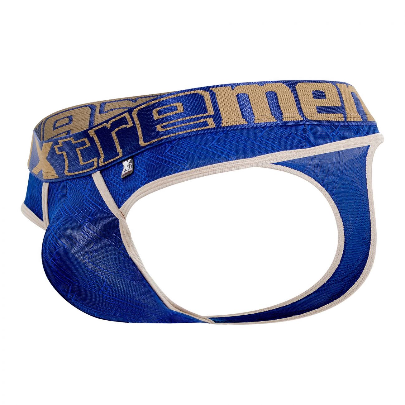 Xtremen 91073 Microfiber Jacquard Thongs Royal Blue