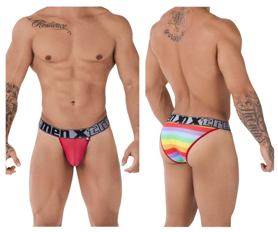 Xtremen 91082 Microfiber Pride Bikini Red