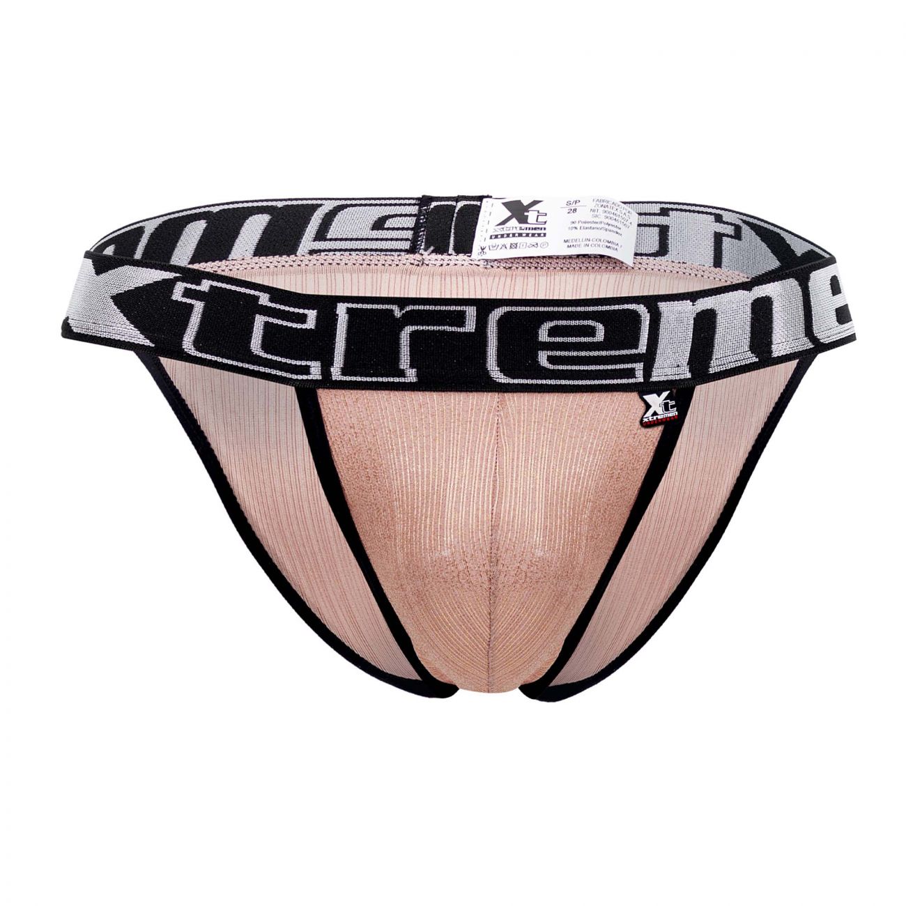 Xtremen 91089X Frice Microfiber Bikini Pink Plus Sizes