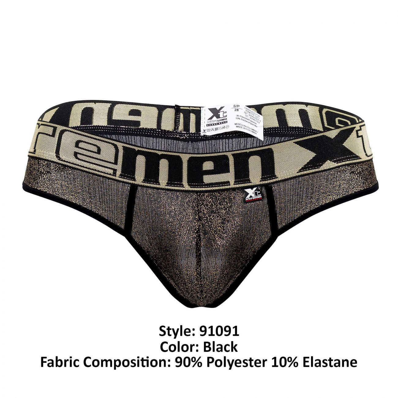 Xtremen 91091 Frice Microfiber Thongs Black