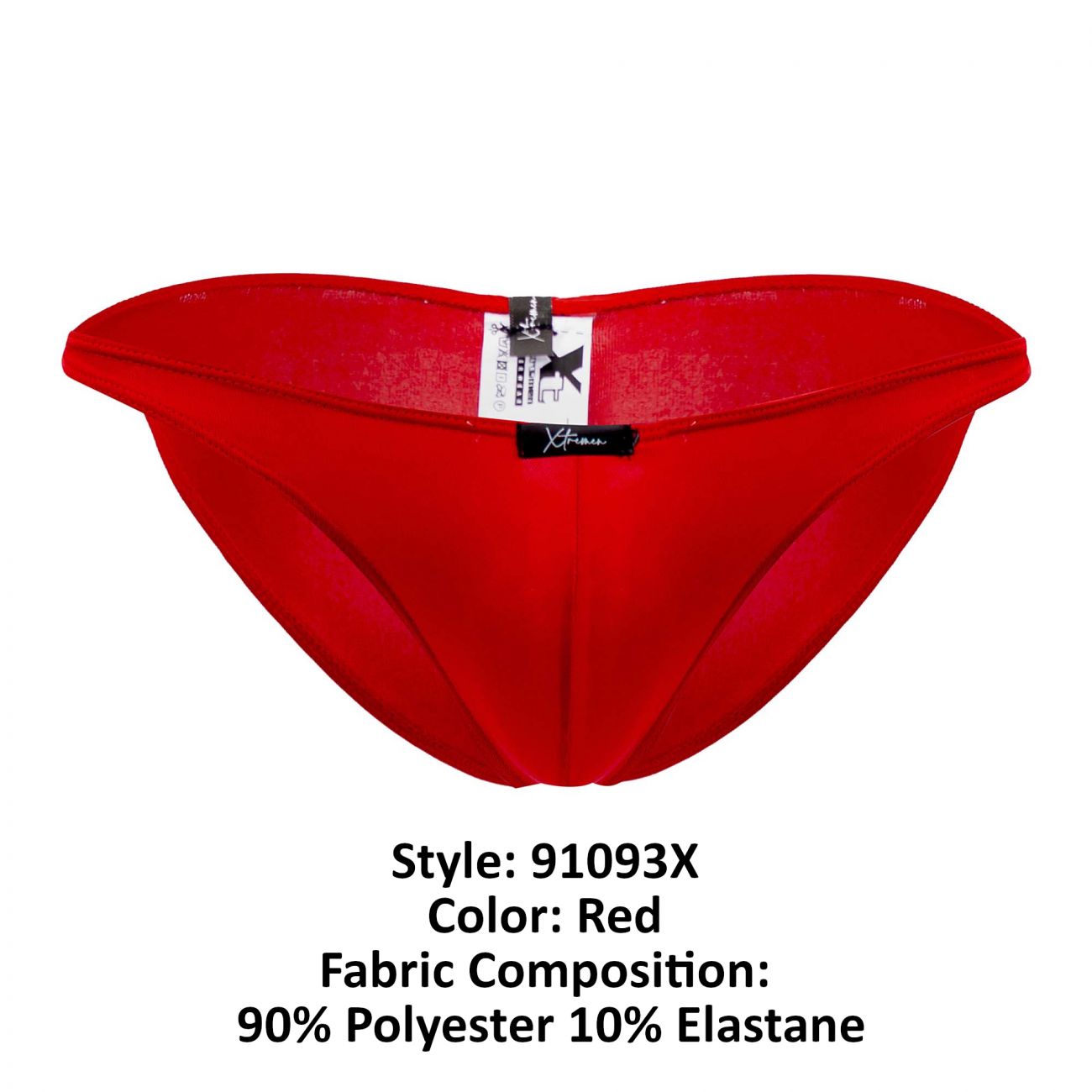Xtremen 91093X Microfiber Bikini Red Plus Sizes