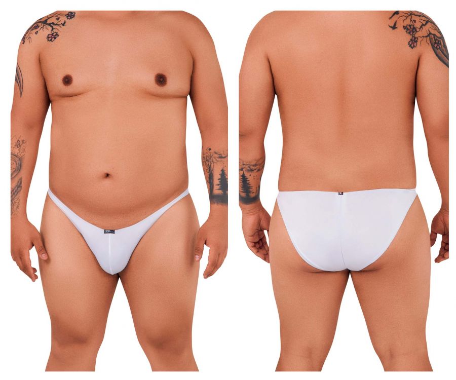 Xtremen 91093X Microfiber Bikini White Plus Sizes