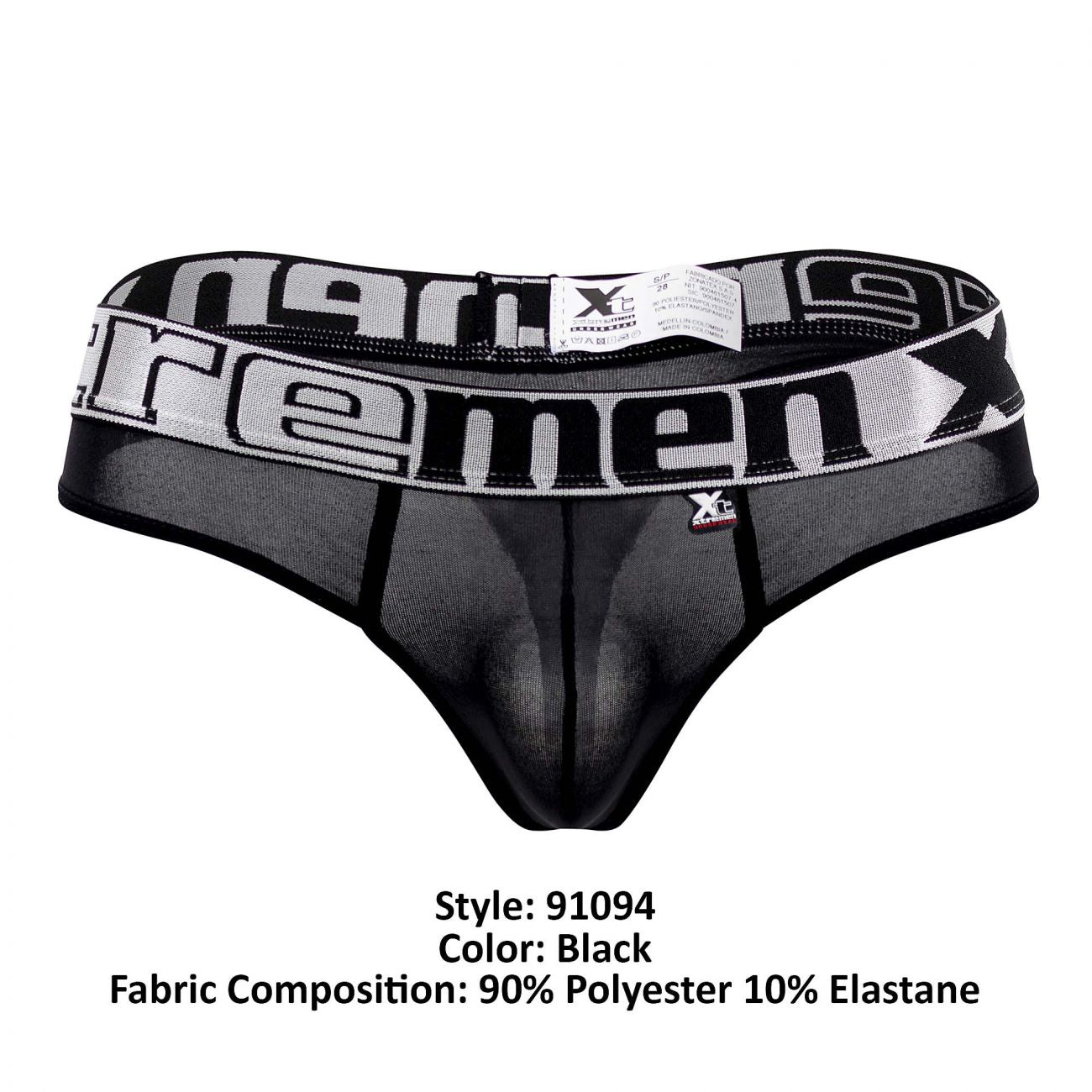 Xtremen 91094 Microfiber Thongs Black