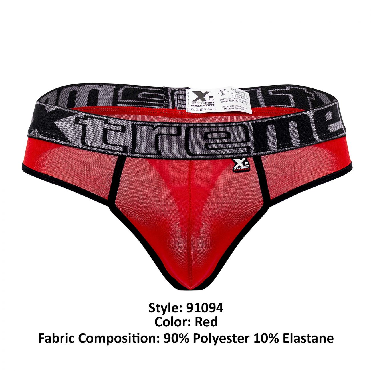 Xtremen 91094 Microfiber Thongs Red