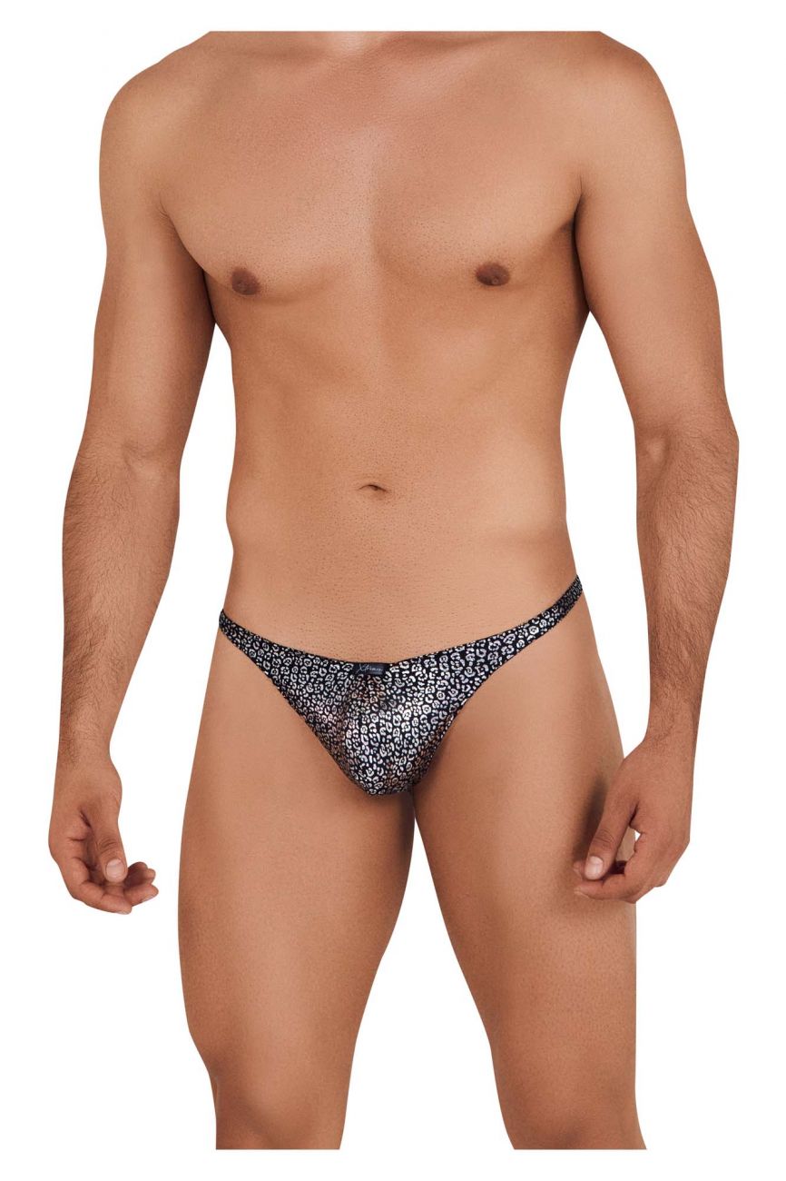 Xtremen 91096 Foil Microfiber Thongs Black