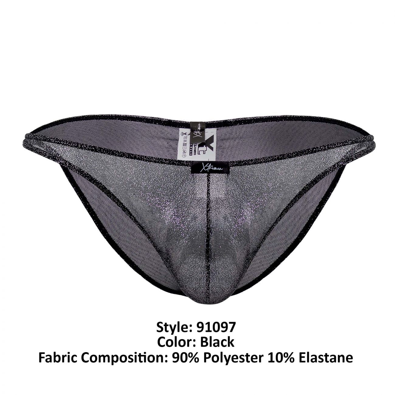 Xtremen 91097 Microfiber Bikini Black