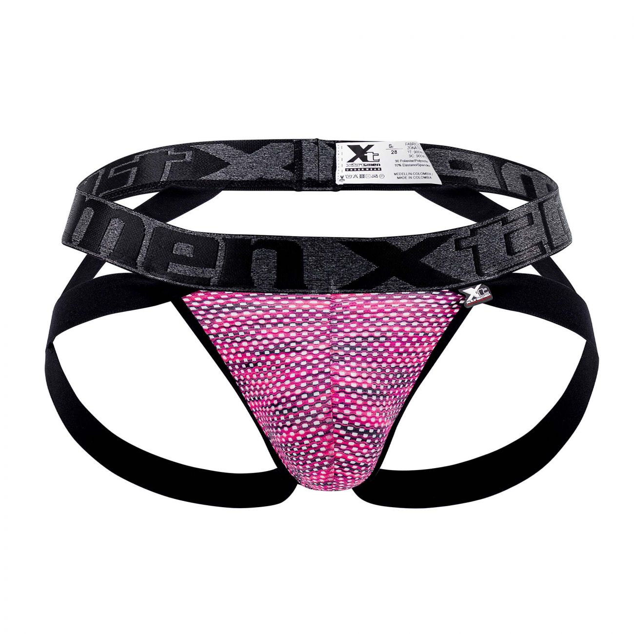 Xtremen 91099 Microfiber Mesh Jockstrap Pink