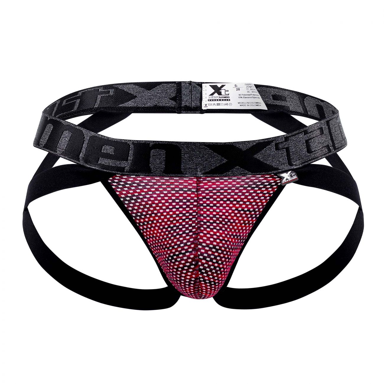 Xtremen 91099 Microfiber Mesh Jockstrap Red