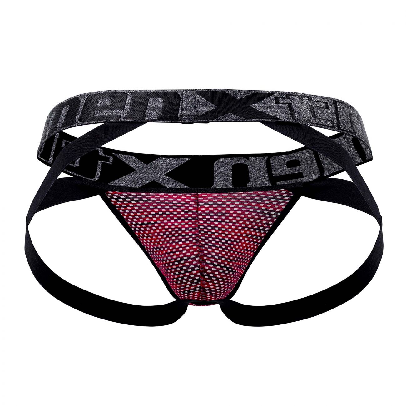 Xtremen 91099 Microfiber Mesh Jockstrap Red