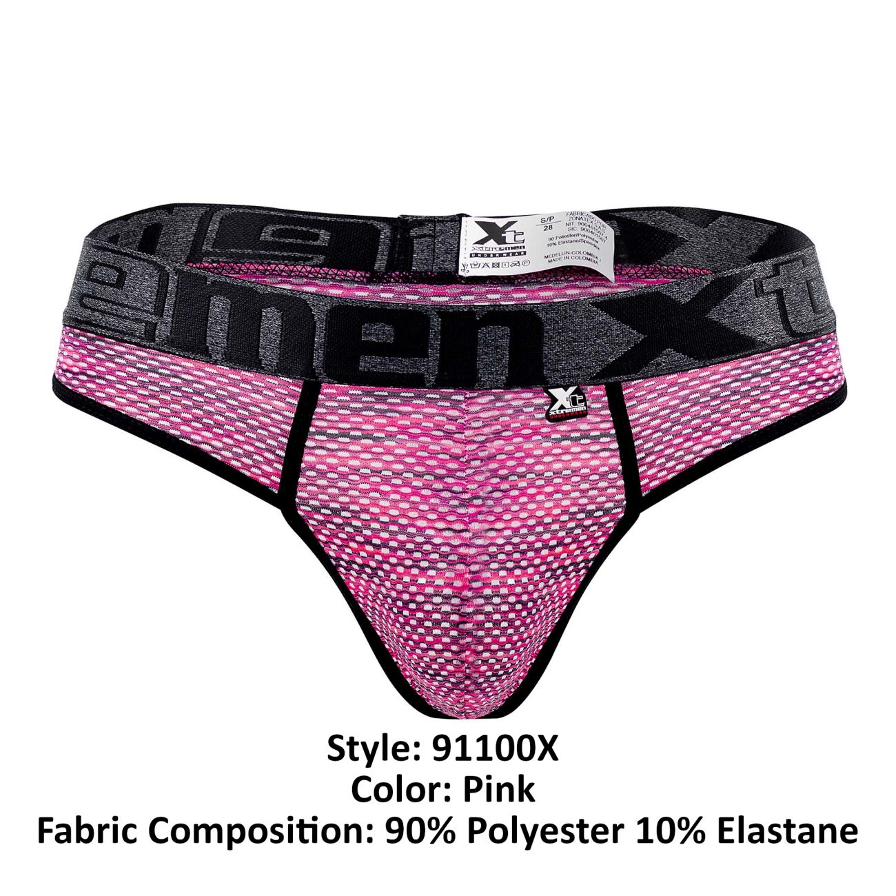 Xtremen 91100X Microfiber Mesh Thongs Pink
