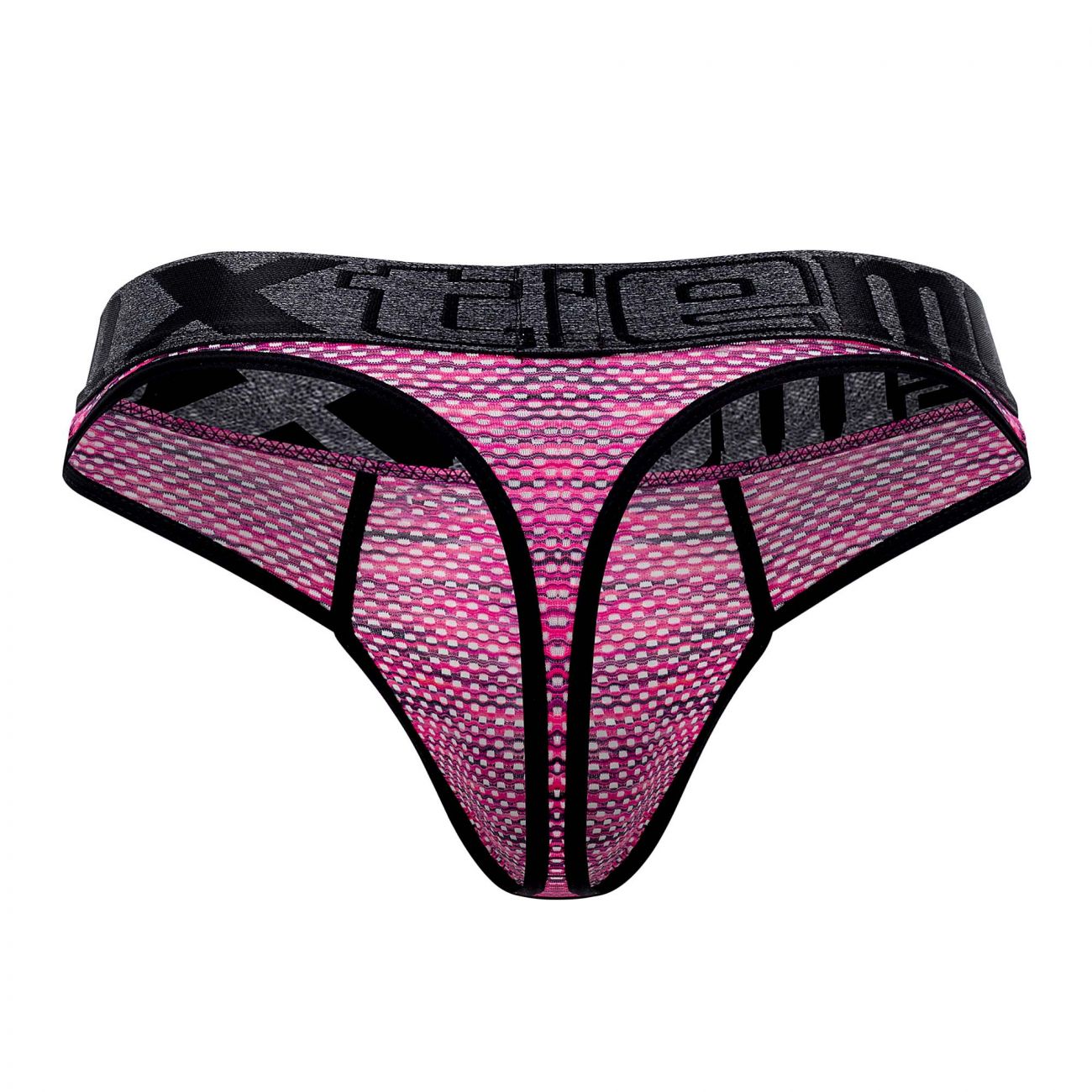 Xtremen 91100 Microfiber Mesh Thongs Pink