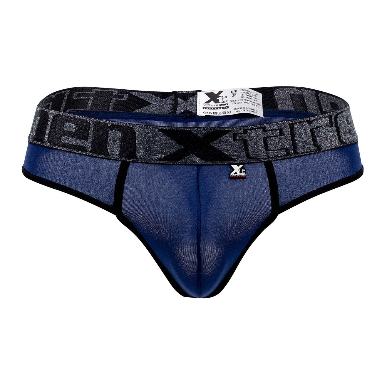 Xtremen 91101X Microfiber Thongs Dark Blue Plus Sizes