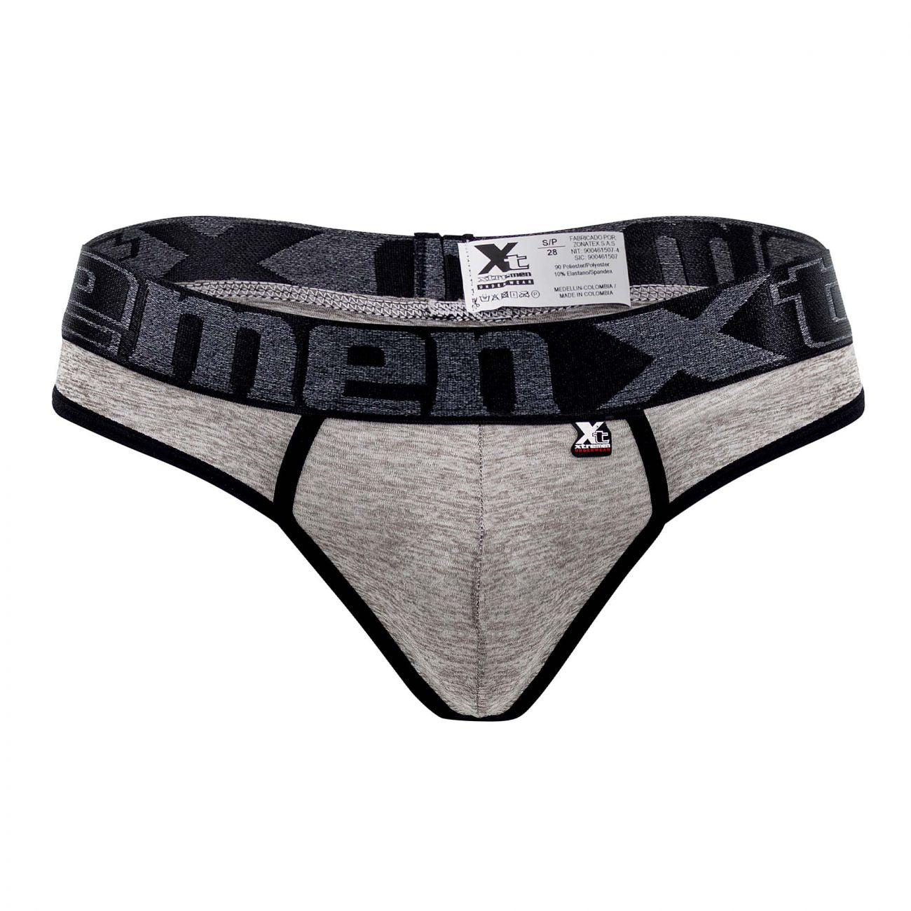 Xtremen 91101X Microfiber Thongs Jasper Gray Plus Sizes