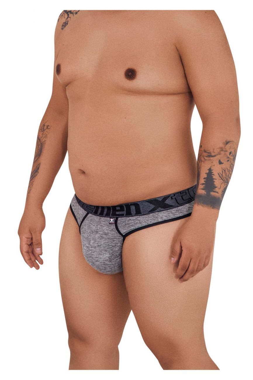 Xtremen 91101X Microfiber Thongs Jasper Gray Plus Sizes