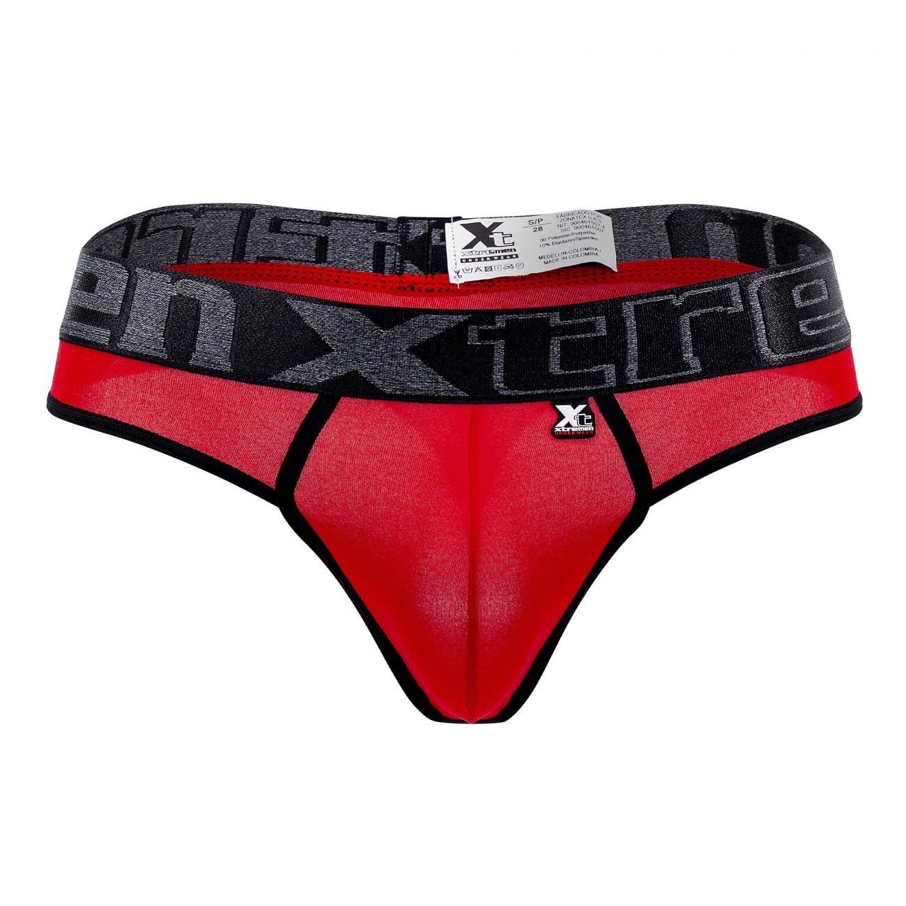 Xtremen 91101X Microfiber Thongs Red Plus Sizes
