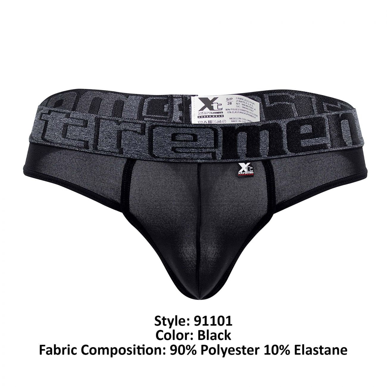 Xtremen 91101 Microfiber Thongs Black