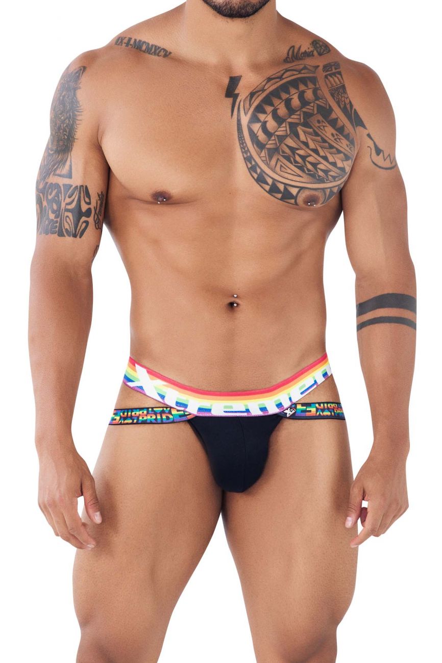 Xtremen 91105 Pride Jockstrap Black