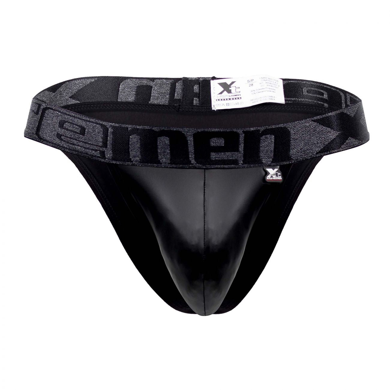 Xtremen 91109 Faux Leather Bikini Black