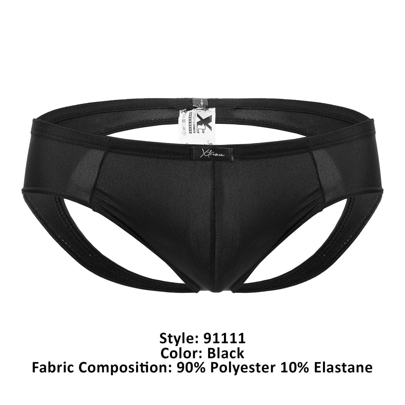 Xtremen 91111 Super Shine Jockstrap Black