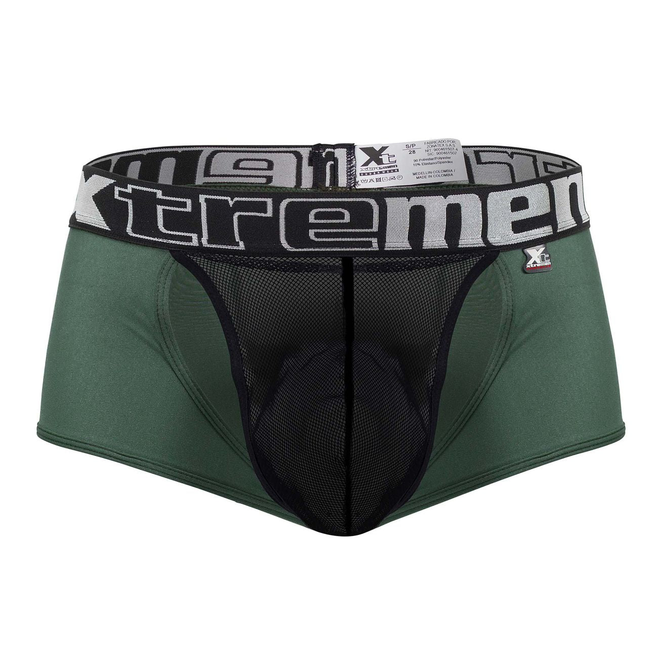 Xtremen 91125 Daring Mesh Trunks Green